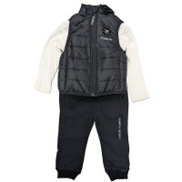 G11321TOD: Boys Quilted Gilet, Top & Jog Pant Outfit (2-4 Years)